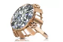 Original Vintage 14K Rose Gold Zircon Ring Vintage craft vrc043r